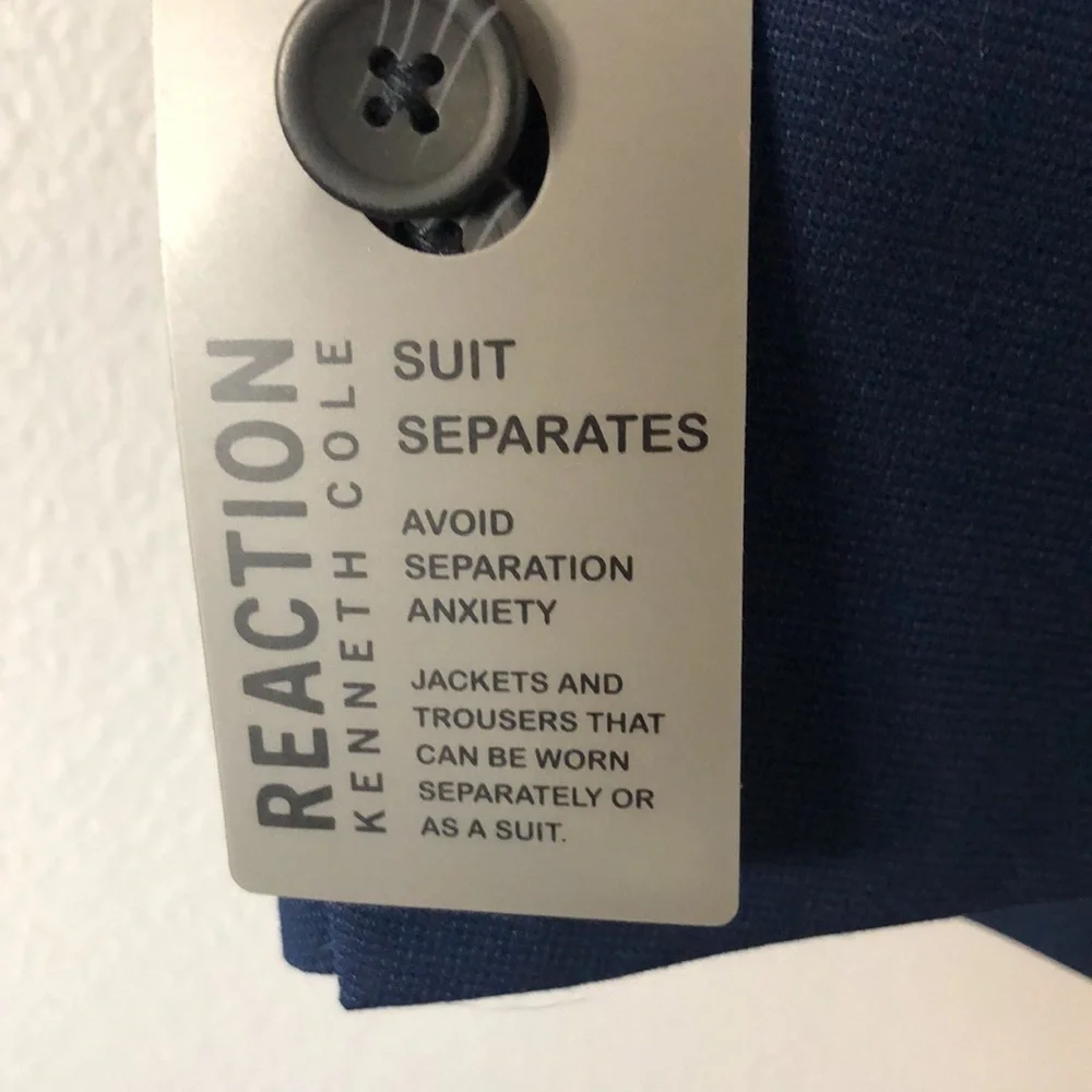 Kenneth Cole Reaction Men's Blue Suit Jacket